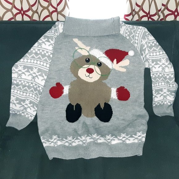 Amazing Christmas Sweater w Pockets, Glitter & Pom! 🎅 - Picture 2 of 5